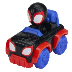 SPIDEY SI PRIETENII LUI UIMITORI MARVEL SUPER ROLLERS SET FIGURINA MILES MORALES CU VEHICUL 5.5CM - Img 3