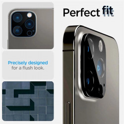 Spigen Optik.tR Protector Camera pentru iPhone 14 Pro / Pro Max / 15 Pro / Pro Max - Negru 2 buc. - Img 3