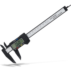 Șubler Digital de Precizie Adoric 150 mm / 6 Inch, Afișaj LCD, Comutare mm/inch, Funcție Zero și 4 Moduri de Măsurare (Interior, Exterior, Adâncime, Treaptă)