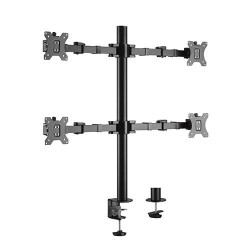 Suport 4 monitoare Blackmount LDT33-C048, 9 kg/ monitor, 17"-32", Negru