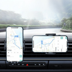 Suport auto pentru telefon , prindere pe bord brat lung, Joyroom black (JR-ZS259) - Img 3