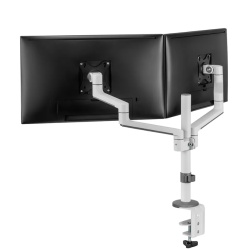 Suport dublu mon. birou NM 17"-27" alb - Img 2