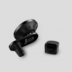 Suport telefon mobil magnetic Baseus incarcator wireless Qi 15 W (compatibil MagSafe pentru iPhone) negru (WXJN-01) - Img 3