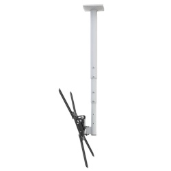 Suport telescopic TV Plat/ Curbat Barkan 3500.W, reglabil, 29"-65", 40 Kg, Alb - Img 7