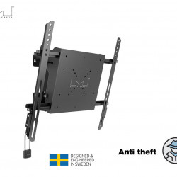 Suport TV de perete cu cutie mediabox Multibrackets MB-1831, cu inclinare, max.30 kg, negru
