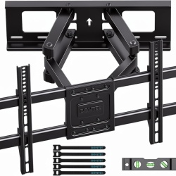 Suport TV de Perete Full Motion Typec Home pentru Televizoare de 37-85 Inch, Braț Dublu Heavy Duty, Rotire și Înclinare (Până la 60 kg / 132 lbs)