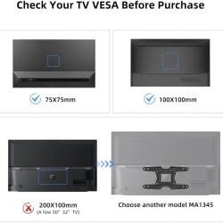 Suport TV și Monitor de Perete Reglabil Suptek MA2720, Braț Articulat pentru Ecrane 15–32 Inch, VESA 75x75 / 100x100 mm, Pivotare 180°, Înclinare ±20°, Sarcină Maximă 13 kg, Oțel Aliat, Negru - Img 9