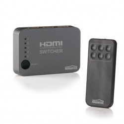 Switch, selector HDMI Marmitek Connect 350 UHD, cu telecomanda si extensie IR, 5 intrari, 4K support