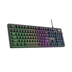 Tastatură de gaming cu membrană RGB Wozinsky WKG-200 cu rotiță de derulare - Neagră - Img 8
