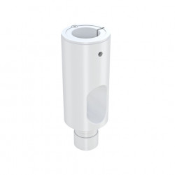 Teava extensie Multibrackets 5419 pentru suporturile cu gas, 10 cm, alb