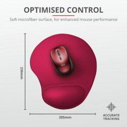 Trust BigFoot Mouse Pad - red - Img 3