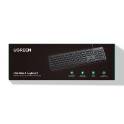 Ugreen KU004 90875 tastatură cu fir de 1,5 m pentru Windows / MacOS - neagră - Img 3