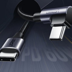 Ugreen USB tip C - USB tip C Putere de livrare 60 W 20 V 3 A 2 m cablu negru-gri (US255 50125) - Img 8