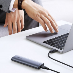 Unitate SSD externa Ugreen M.2 USB 3.2 Gen 2 (SuperSpeed USB 10 Gbps) + cablu USB Type C 0,5m gri(CM400 10902) - Img 5
