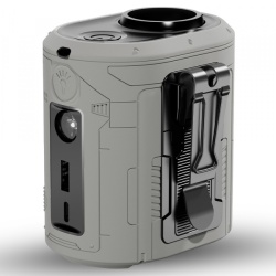 Ventilator Portabil Techsuit Z14 cu baterie externa 5000mAh, Gri