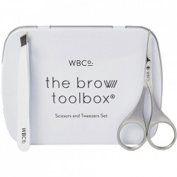 West Barn Co The Brow Toolbox Set forfecuta si penseta pentru ingrijirea sprancenelor