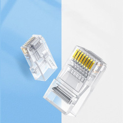 10 Mufe RJ45 Ugreen 8P8C Cat 6 transparent (50961) - Img 3