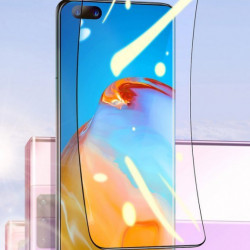 2 x Folie protectie 3D din plastic, Baseus 0,15 mm pentru Huawei P40 negru (SGHWP40-KR01) - Img 2