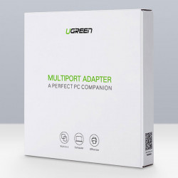 Adaptor de retea Ugreen 20264 RJ45 / USB-A 10/100Mbps HUB 3x USB-A 2.0 - negru - Img 6