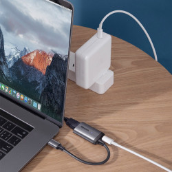 Adaptor / hub Baseus Enjoy USB Tip C la VGA + PD HUB Convertor pentru MacBook / PC gri (CAHUB-O0G) - Img 7