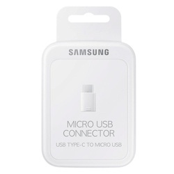 Adaptor telefon, Samsung, Micro USB la USB Type C, alb