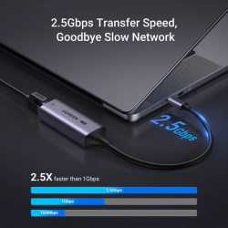 Adaptor Ugreen CM648 USB-C la RJ45 Ethernet 2.5G - gri - Img 8