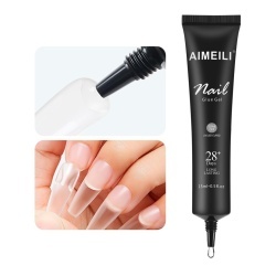 Adeziv Gel UV AIMEILI pentru Unghii False Semi-Permanente 15 ml, Rășină Extra-Puternică, Tub Practic Anti-Scurgere, Pentru Tipsuri, Unghii Press-on și Nail Art 3D, Necesită Lampă UV/LED