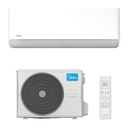 Aparat de aer conditionat Midea Breezeless E CB1-09HRFN8-MX2-09RD6 Inverter 9000 BTU, Wi-Fi, algoritm optimizare consum electric, Air Magic+