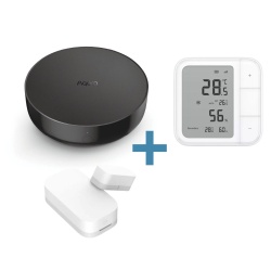 Aqara smart Air Conditioner controller set (soft bundle: Aqara M200 hub + W100 wireless climate sensor + T1 door/window sensor ) - Img 1