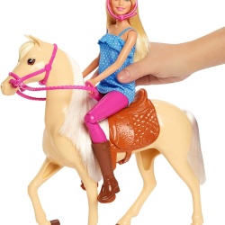 BARBIE SET PAPUSA CU CAL - Img 2