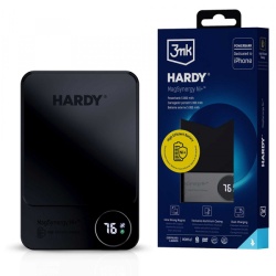 Baterie Externa Wireless 3MK MagSynergy Ni+, 5000mAh, 22.5W, PD + FQI, 1 x QI - 1 x USB-C, Neagra