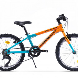Bicicleta Pegas Mini Drumet 20 inch, MTB copii, Portocaliu/Turcoaz