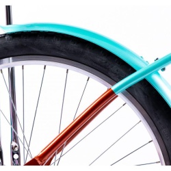 Bicicleta Pegas Strada 2, 26 inch, cadru aluminiu, maro/verde - Img 9