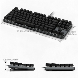Black Shark Sixgill K1 Wired Mechanical Gaming Keyboard, RGB, US Layout - Img 2