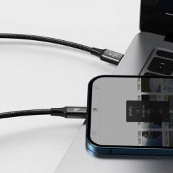Cablu 3-in-1 Baseus Rapid Series USB-C pentru M+L+T 20W 1,5m Negru - Img 3