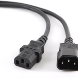 CABLU alimentare GEMBIRD prelungitor, 1.8m, intrare C14, iesire C13, 10A, certificare VDE, bulk, black, "PC-189-VDE" (timbru verde 0.18 lei)
