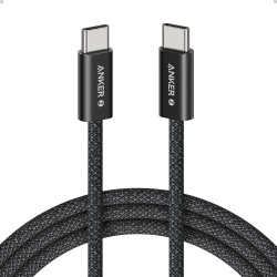 Cablu Anker Zolo USB-C la USB-C, 240W, 1.8m, Negru