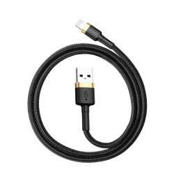 Cablu Baseus Cafule USB la Lightning, 2A - 3m , negru auriu