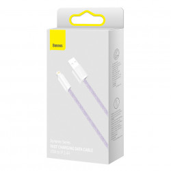 Cablu Baseus Dynamic USB la Lightning, 2,4 A, 2 m (violet) - Img 3