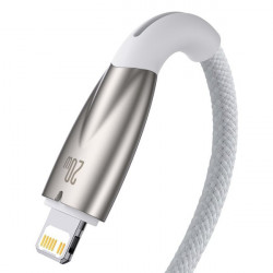 Cablu Baseus Glimmer Series cu incarcare rapidă USB-C - Lightning 480Mb/s PD 20W 1m alb - Img 6