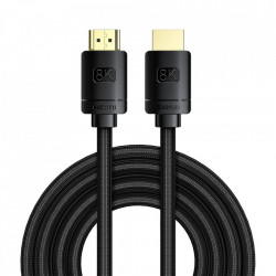 Cablu Baseus HDMI 2.1 cable 8K 60 Hz 48 Gbps / 4K 120 Hz / 2K 144 Hz 3D eARC QMS Dynamic HDR VRR ALLM 3 m black (CAKGQ-L01)
