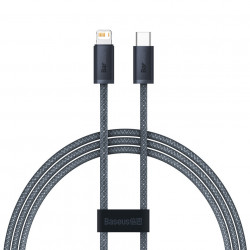 Cablu Baseus pentru iPhone USB tip C - Lightning 2m, putere 20W gri (CALD000016)