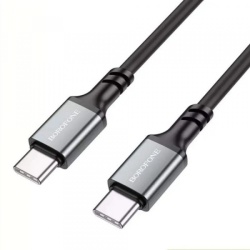 Cablu Date si Incarcare USB-C - USB-C Borofone BX83, 60W, 1m, Negru