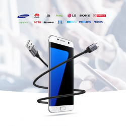 Cablu de date UGREEN USB la micro USB - 2m gri - Img 5