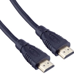 Cablu HDMI 4K High Speed PremiumCord 1 m, Lățime de Bandă 10.2 Gbps cu Ethernet, Compatibil 4K@30Hz, Full HD 1080p, Conectori Aurii Tată-Tată, 3D, ARC, HDR, Dolby TrueHD, Negru