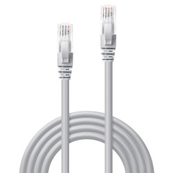 Cablu Lindy 3m Cat.6 U/UTP, Grey - Img 3