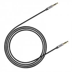 Cablu mini jack audio 3.5 mm AUX Baseus Yiven 1m , negru + argintiu - Img 6
