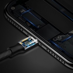 Cablu pentru incarcare Lightning, Baseus Yiven, USB-Lightning, 1,2M, negru - Img 5