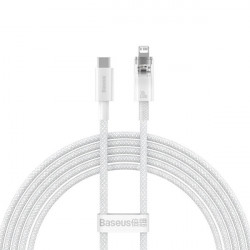 Cablu seria Baseus Explorer USB-C - Lightning 20W 2 m alb (CATS010302)