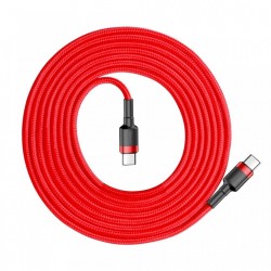 Cablu Type C BASEUS PD PD2.0 , 60W , 20V 3A QC3.0 , 2M , rosu - Img 2